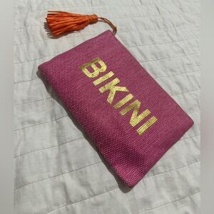 Fuschia Bikini Monogram Clutch